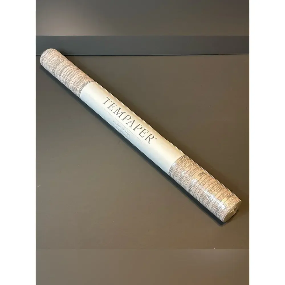 Wallpaper Tempaper Faux Grasscloth Neutral Textured Removable Peel & Stick